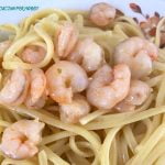 spaghetti al limone e gamberi