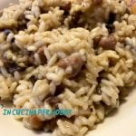 risotto funghi e salsiccia