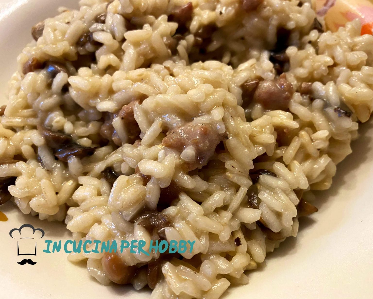 Risotto funghi e salsiccia cremoso anche senza burro! In Cucina Per