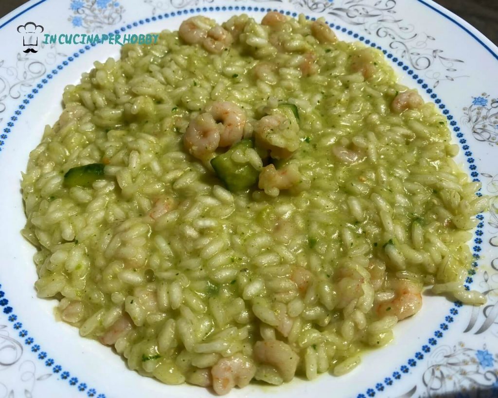 risotto zucchine e gamberetti