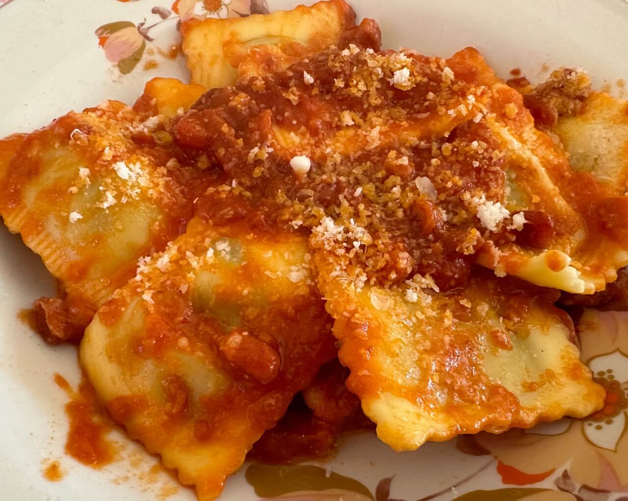 ravioli all’amatriciana