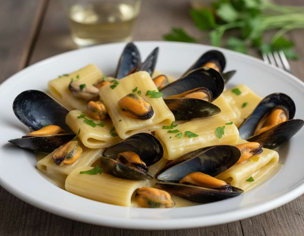 paccheri con crema di patate