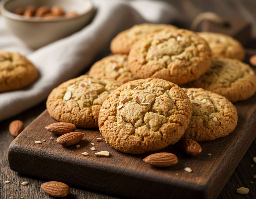 biscotti mandorle casalinghi dorati