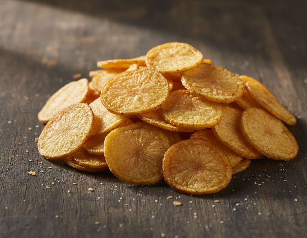 patatine al forno dorate croccanti