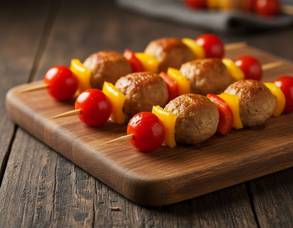 spiedini polpette friggitrice aria