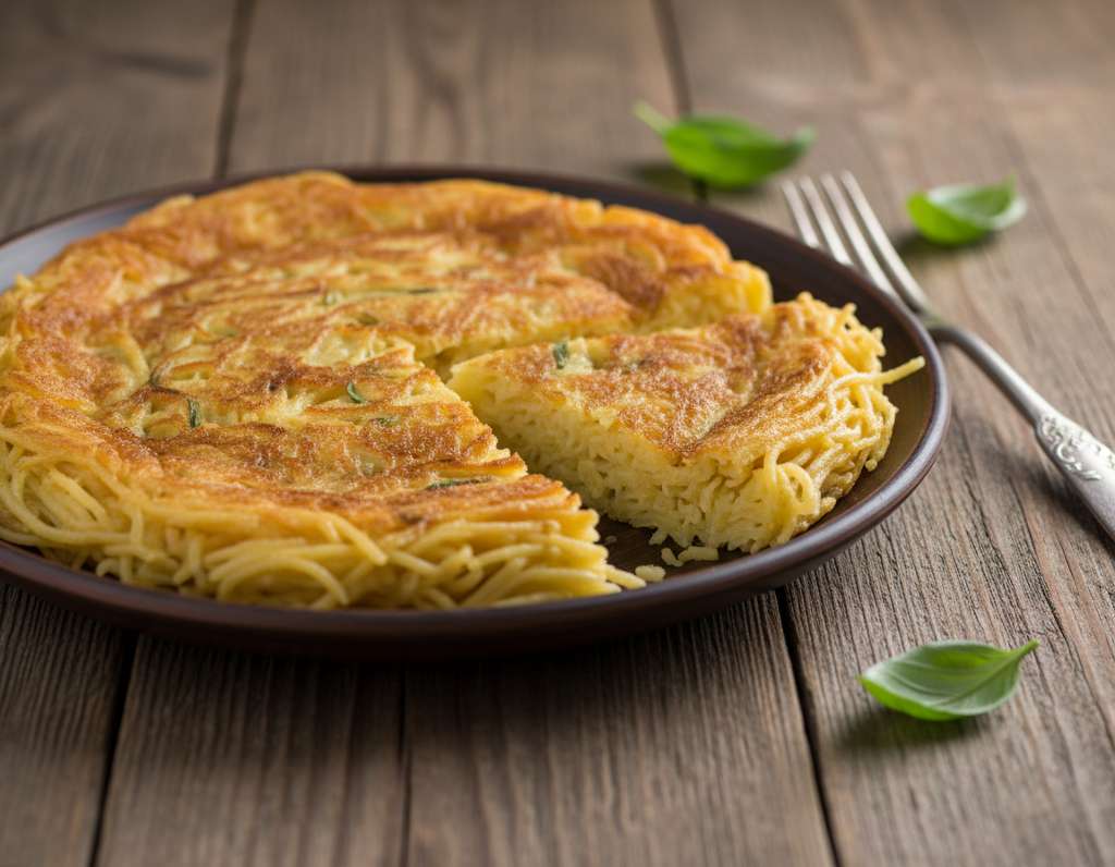 frittata spaghetti rustica