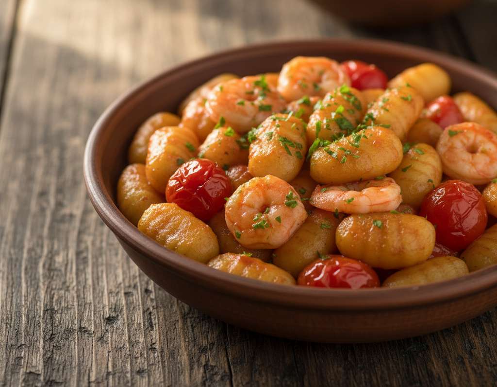 gnocchi gamberi pomodorini