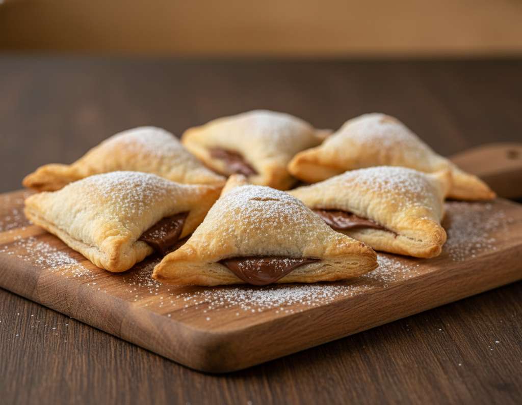 sfogliatine nutella tavolo legno