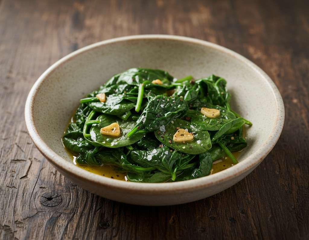 spinaci saltati padella aglio