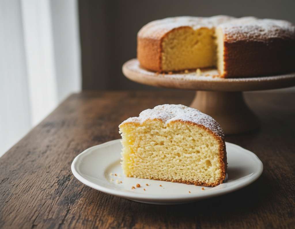 torta al latte soffice dorata