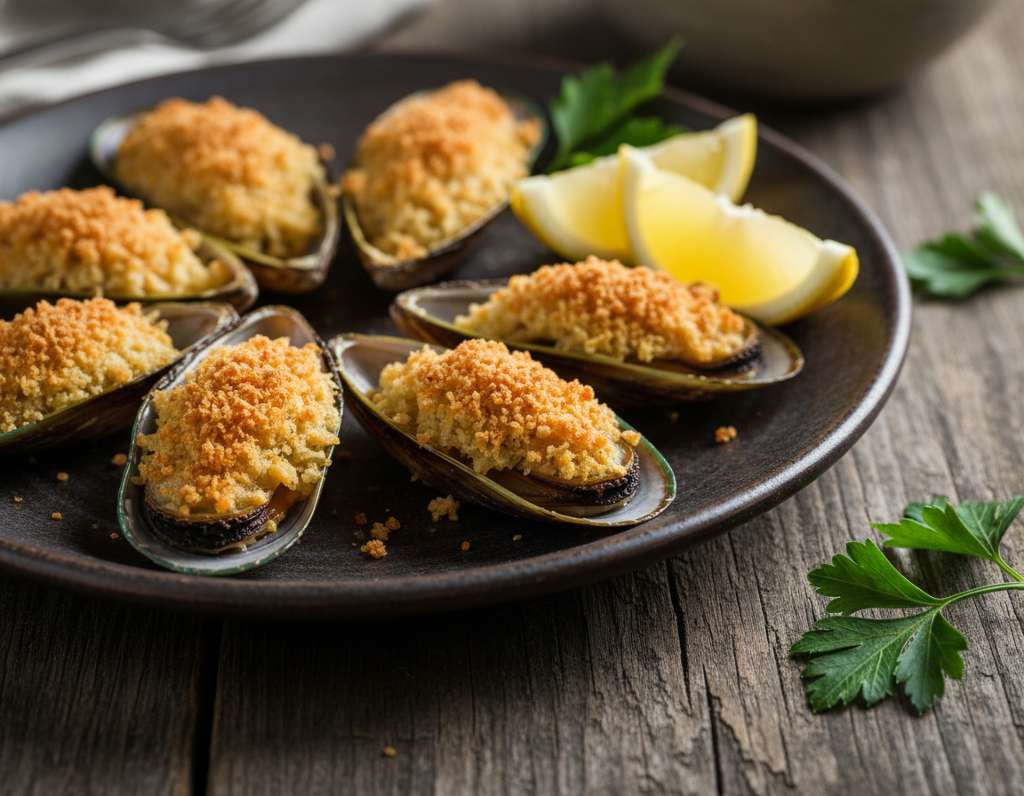 cozze gratinate friggitrice aria