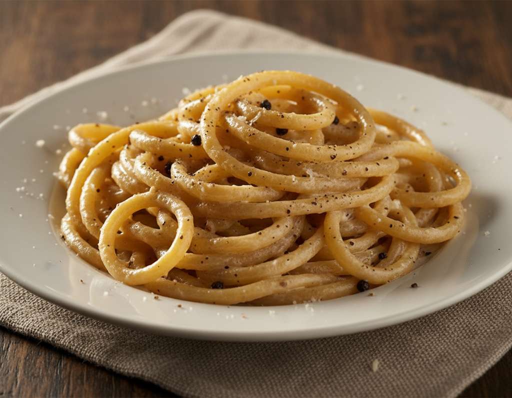 pici cacio pepe cremoso