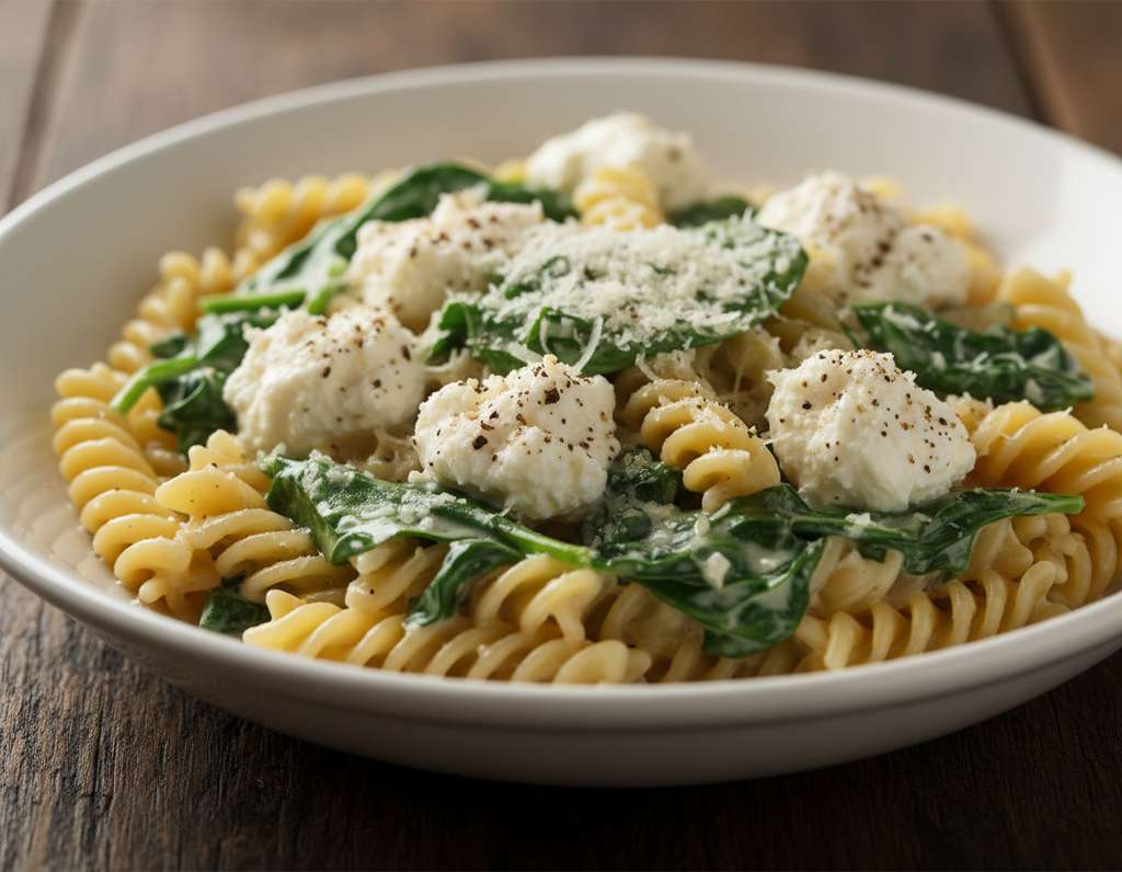 pasta ricotta spinaci cremosa