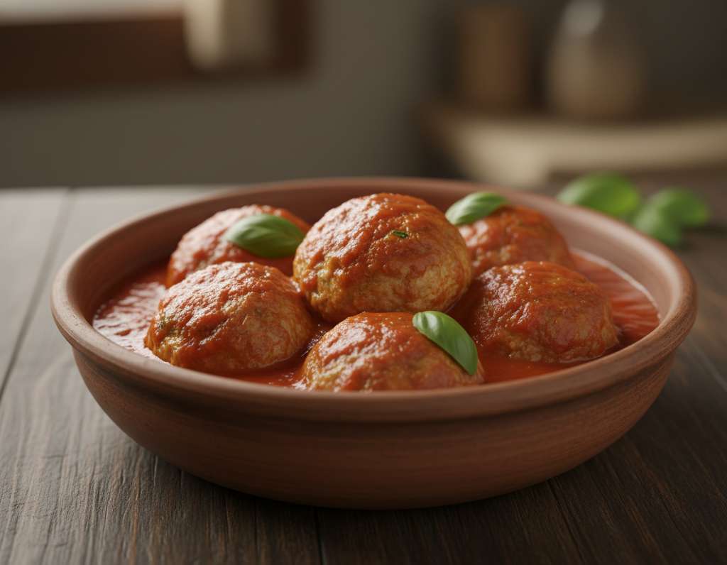 polpette ricotta sugo rustico