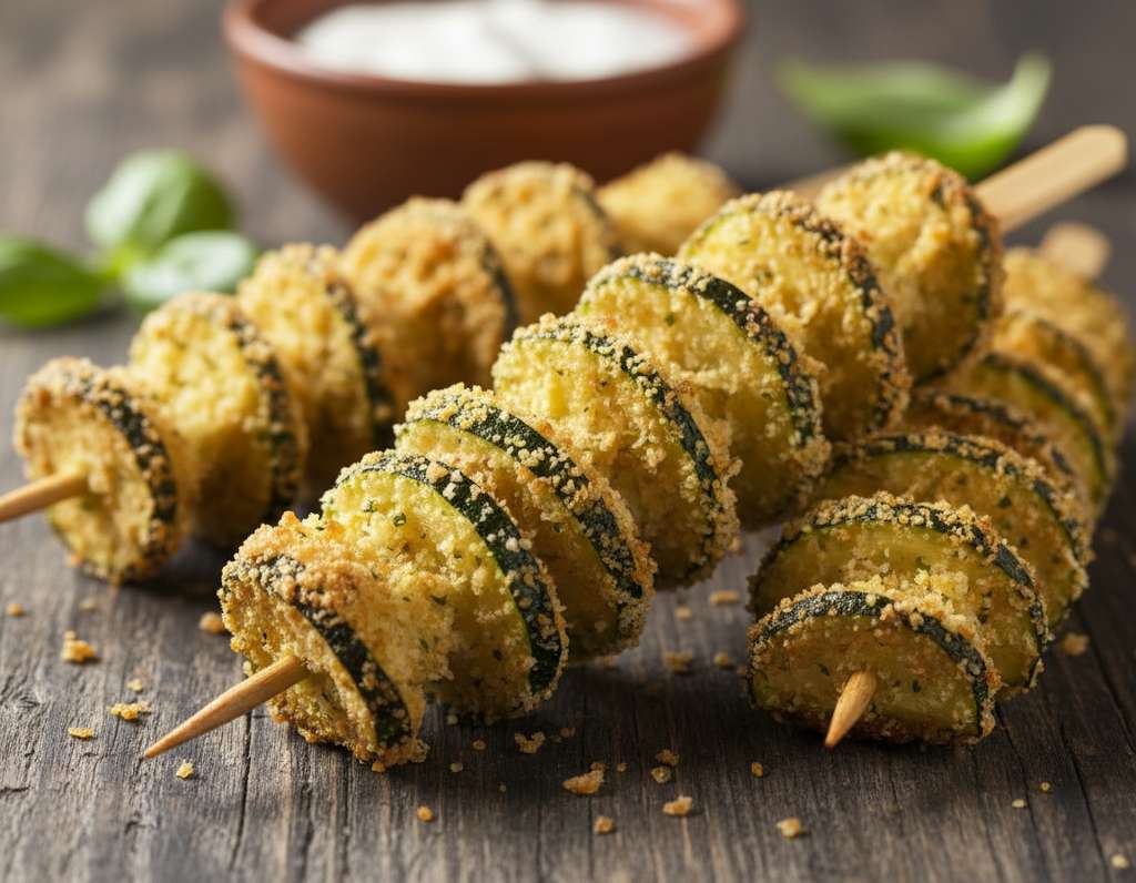 zucchine spiedini friggitrice aria