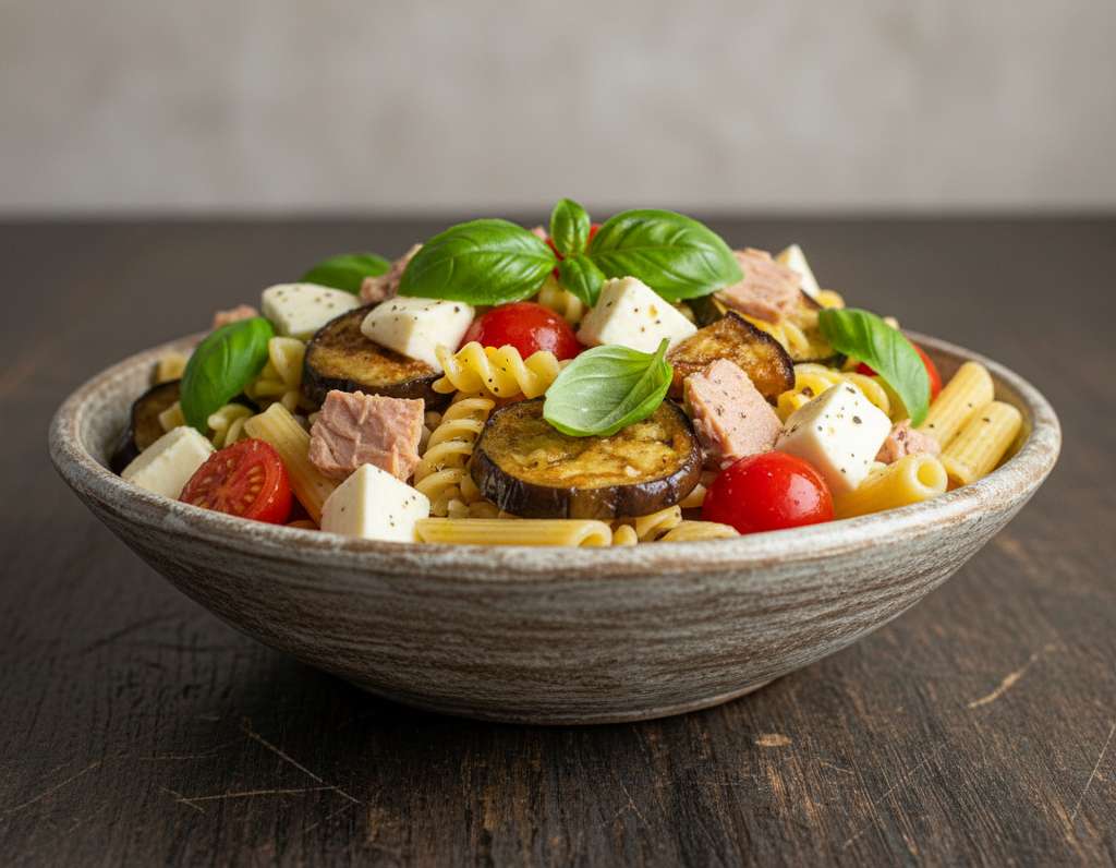 pasta fredda melanzane tonno