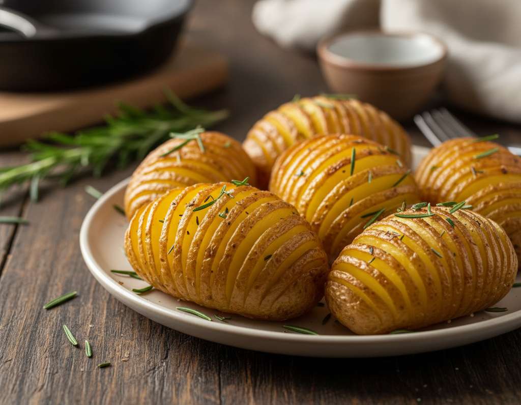 patate hasselback rustiche dorate