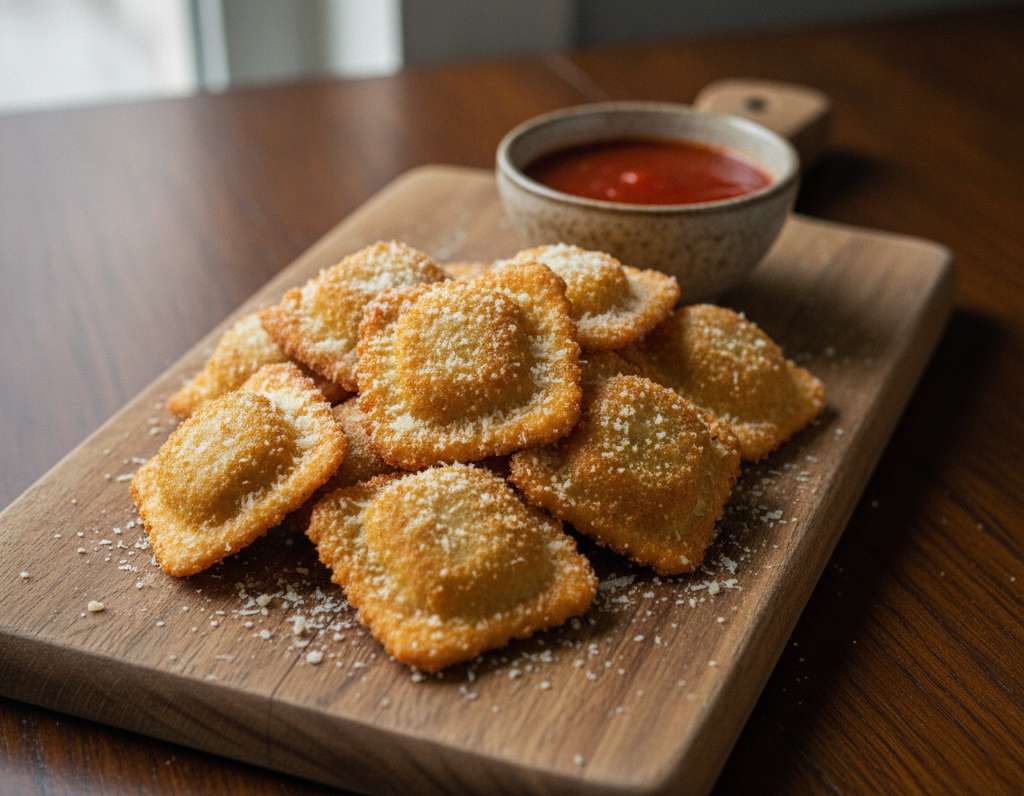 ravioli dorati croccanti