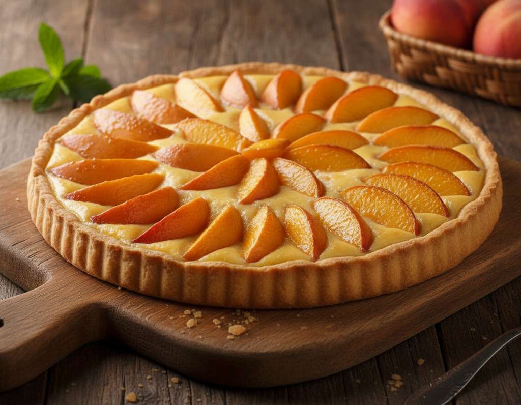 crostata pesche estiva rustica
