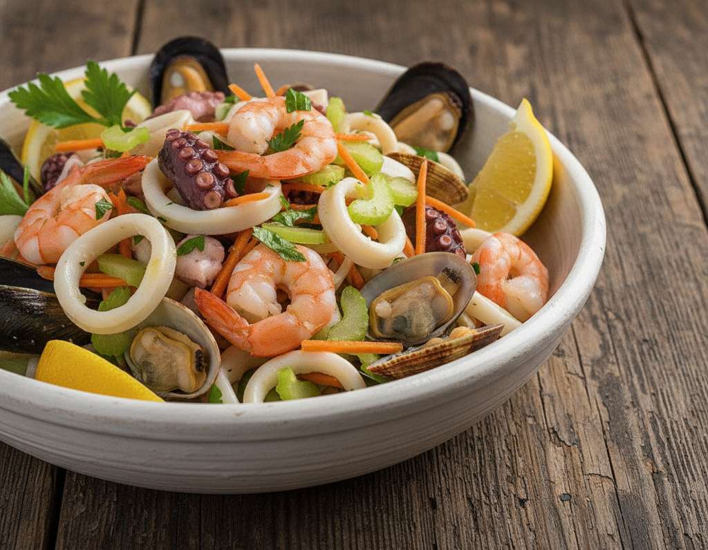 insalata di mare mediterranea fresca