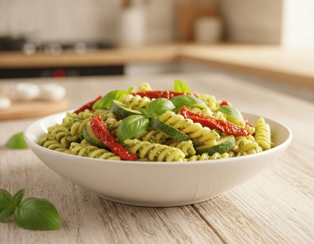 pasta pesto zucchine cremoso