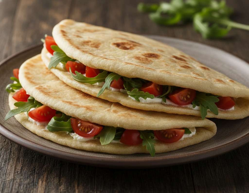 piadina romagnola farcita appetitosa