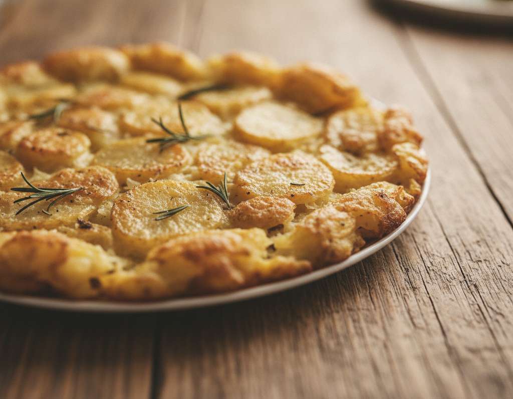 schiacciata patate dorata croccante rosmarino