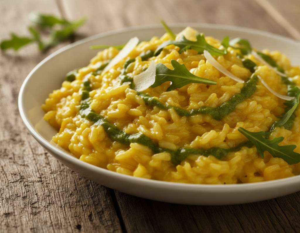 risotto peperoni rucola cremoso