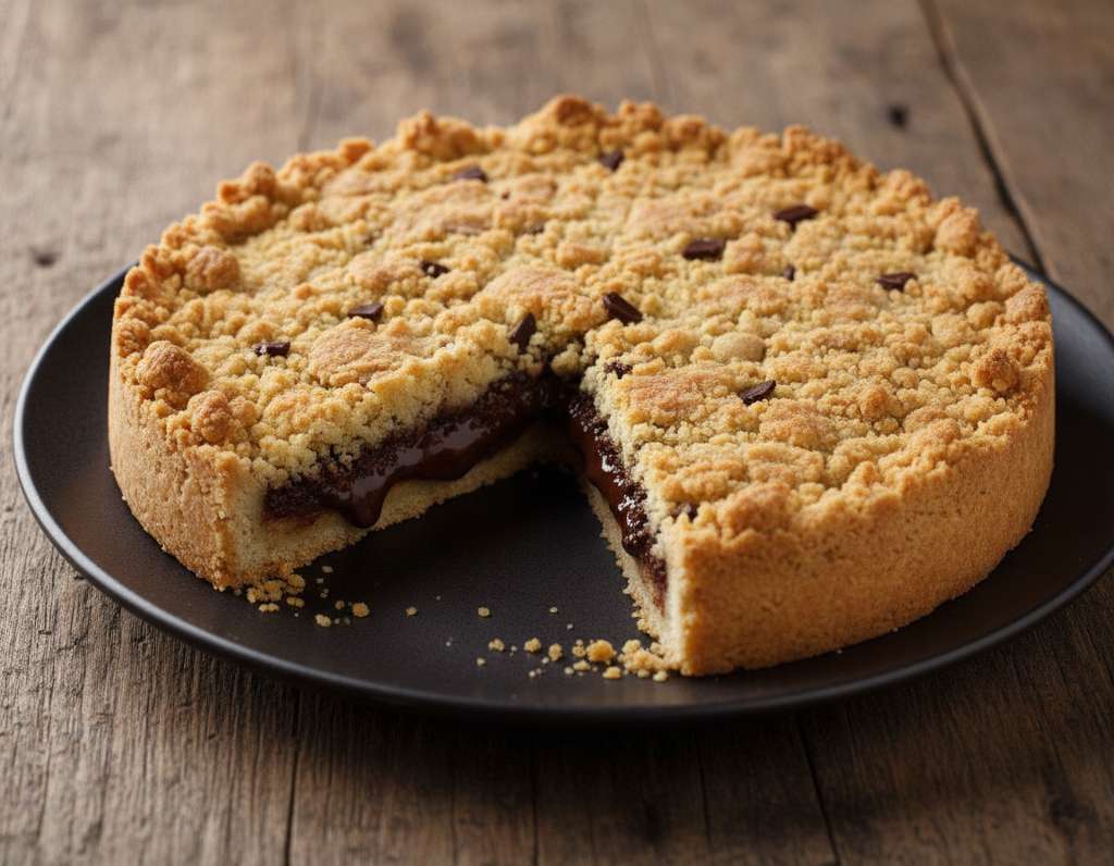sbriciolata banana cioccolato fondente rustica